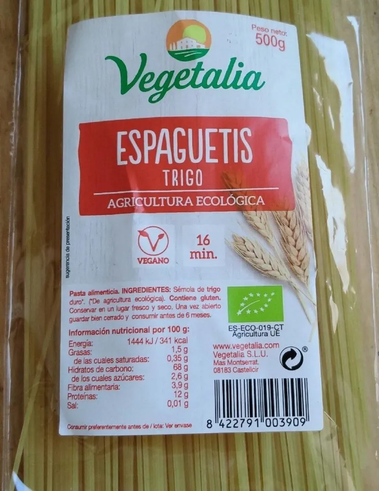 Espaguetis trigo