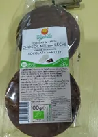 Torradetes d'arròs xocolata amb llet