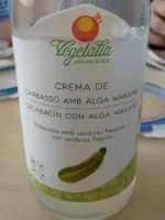 Crema de calabacín con alga wakame