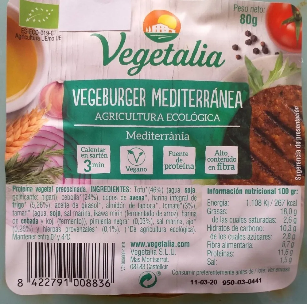 Vegeburger Mediterránea