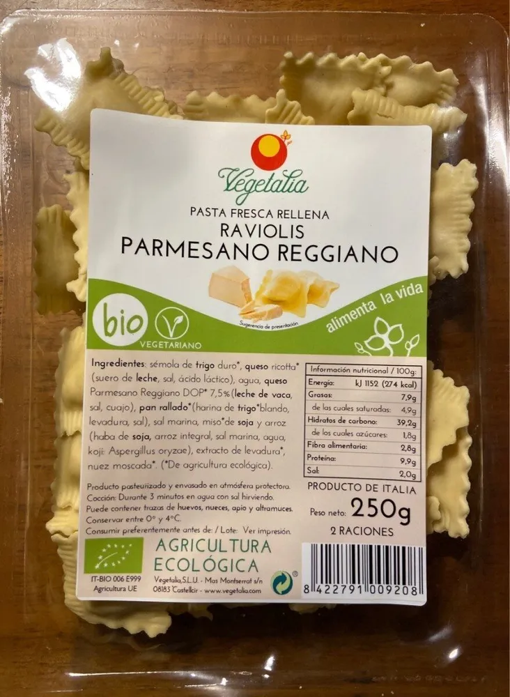 RAVIOLIS PARMESANO REGGIANO