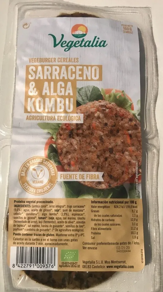 Vegeburger cereales