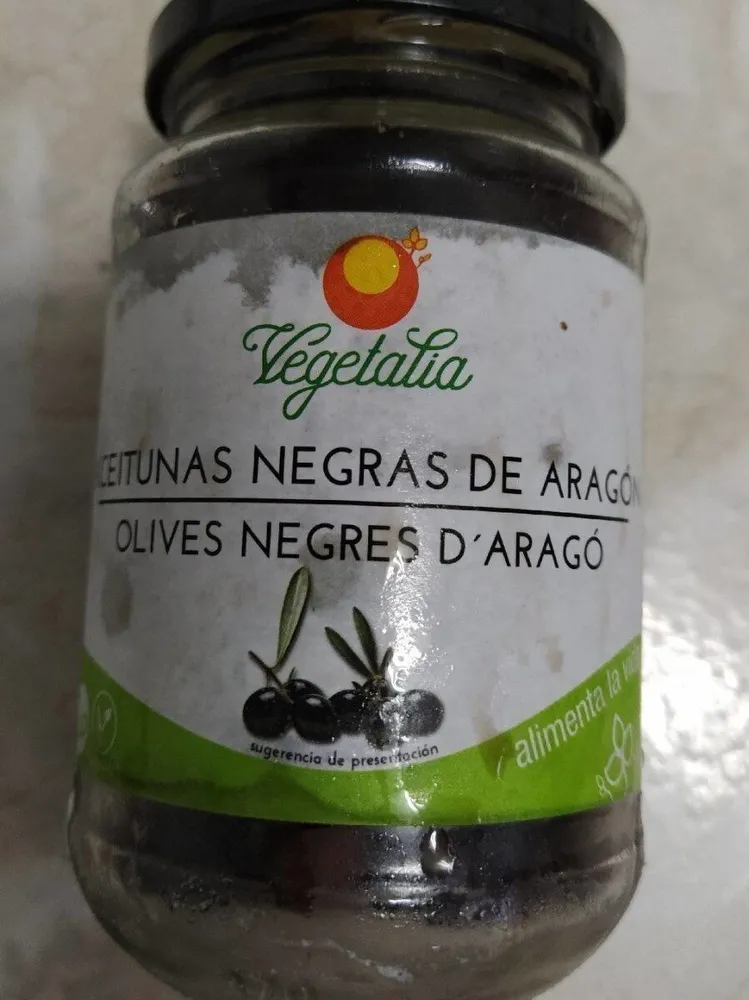 Aceitunas negras de Aragón. Olives negres d'Aragó