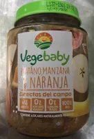 Vegebaby plátano, manzana y naranja