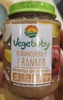 Plátano, pera y granada