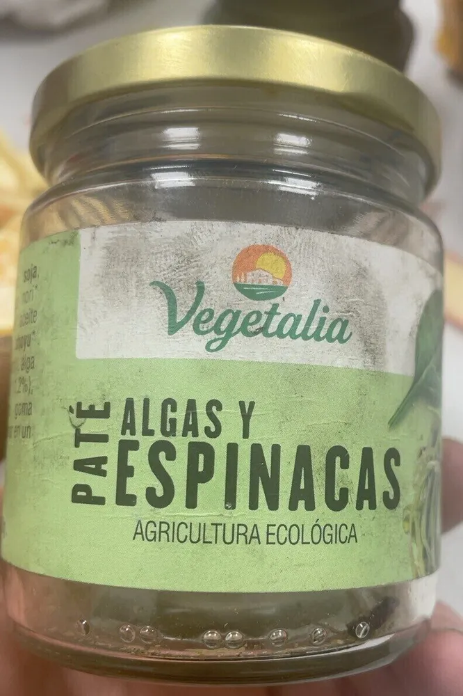 Pate algas y espinacas