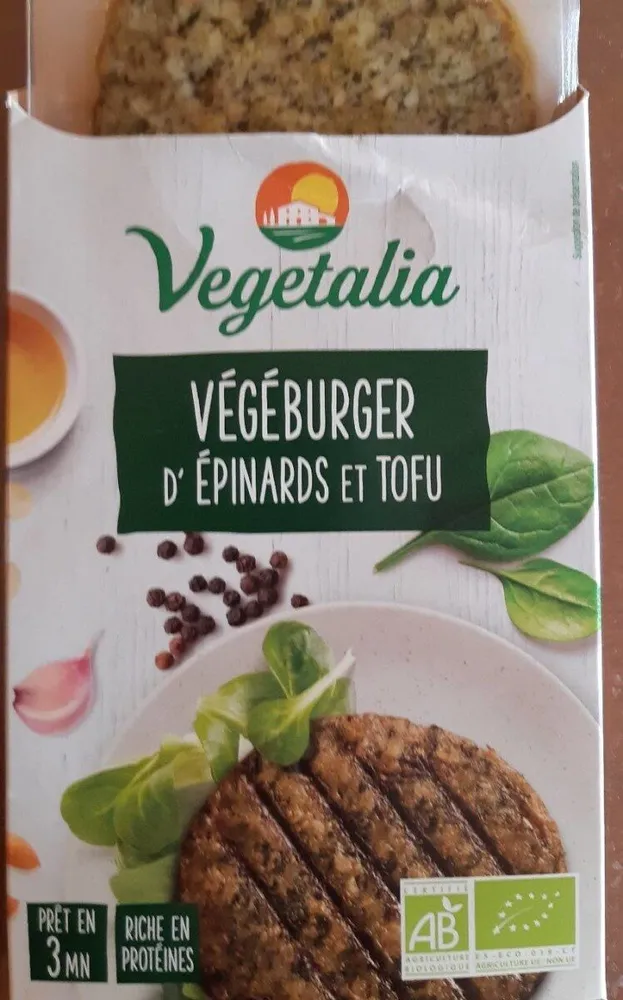 Végéburger d'épinards et tofu