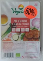 Mini Vegeburger de lentejas y quinoa