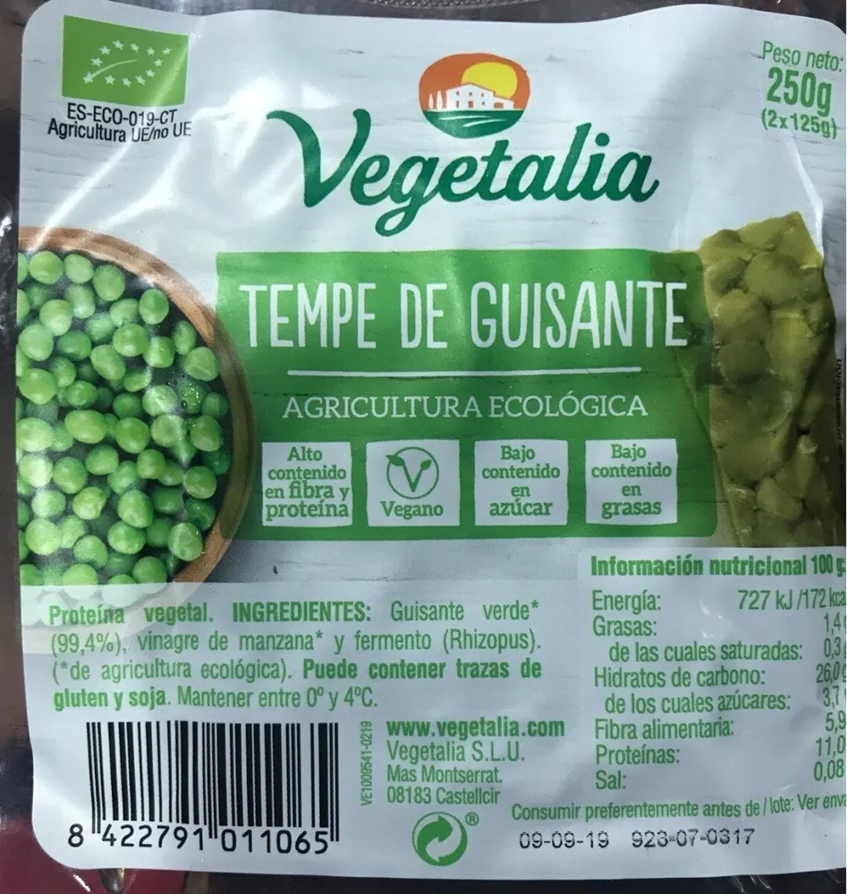 Tempe de guisante