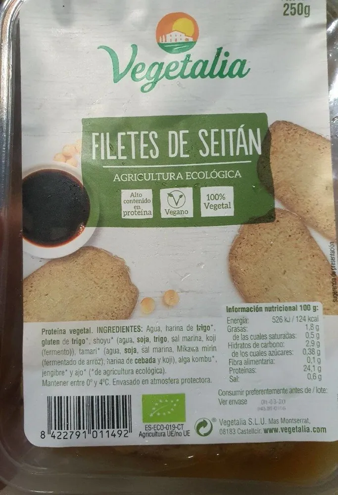 Filetes de Seitán