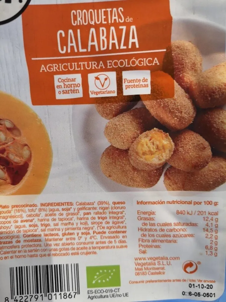 Croquetas de calabaza