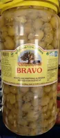 Aceitunas partidas aliñadas