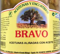 Aceitunas aliñadas con aceite