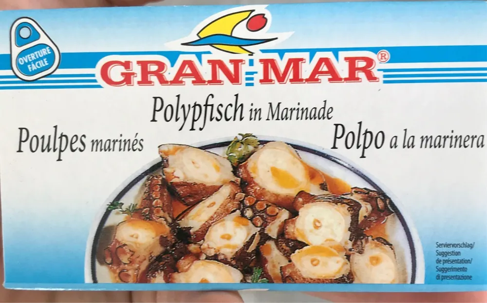 Poulpes marines