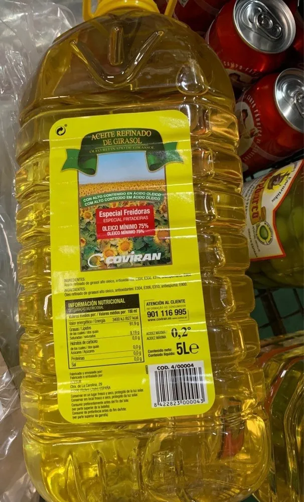 Aceite girasol alto oleico especial freidora