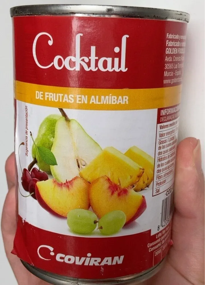 Cocktail de frutas en almíbar