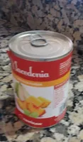 Macedonia de frutas en almíbar