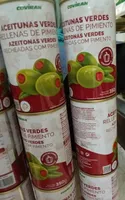 Aceitunas verdes rellenas de pimiento