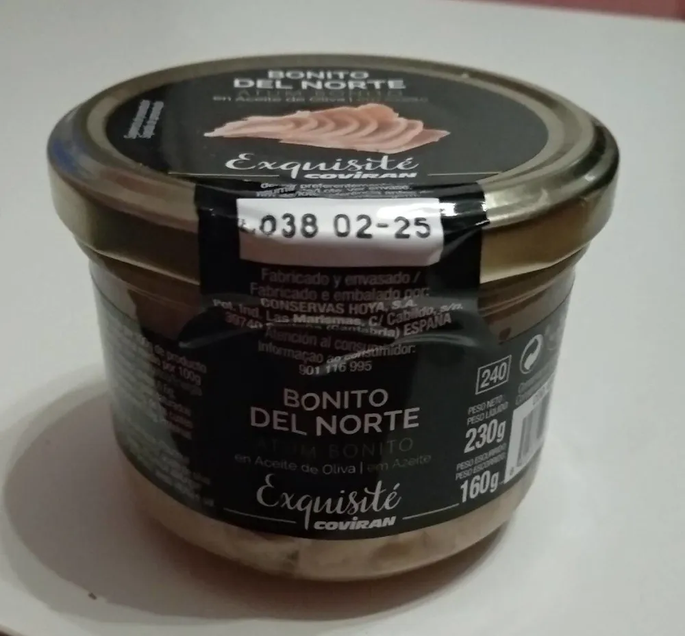 bonito del norte en aceite de oliva