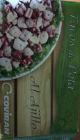 Tacos de pota al ajillo