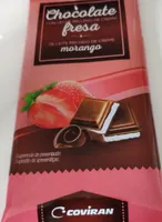 Chocolate con leche relleno de crema de fresa