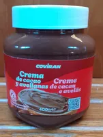 Crema de cacao y avellanas