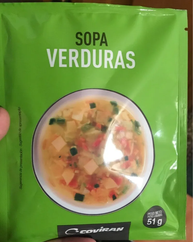 COVIRAN SOPA VERDURAS 4 raciones/ porções Sugerenc