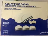 Galletas cubiertas de cacao