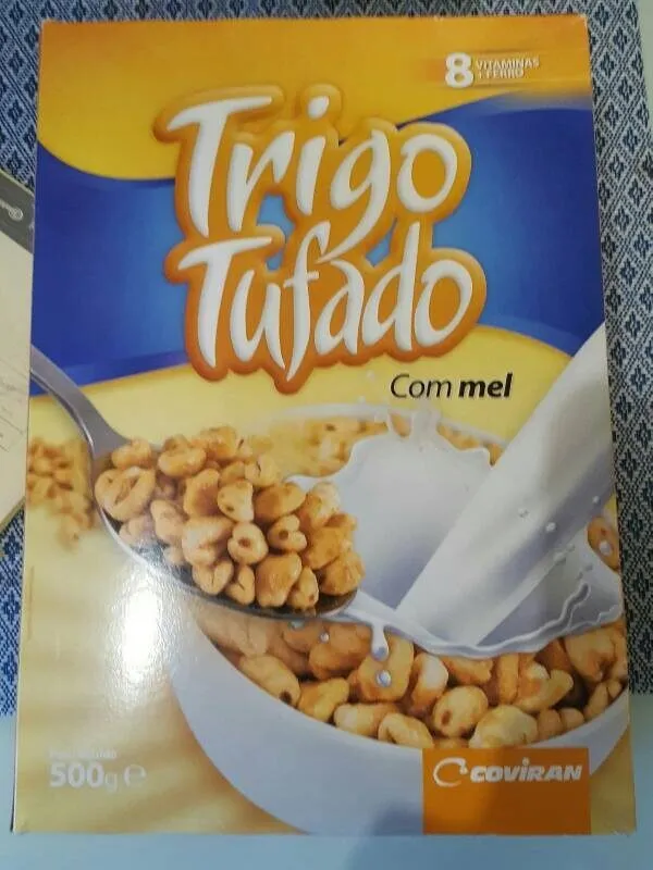 Trigo inflado con miel
