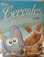 Cereales rellenos de leche