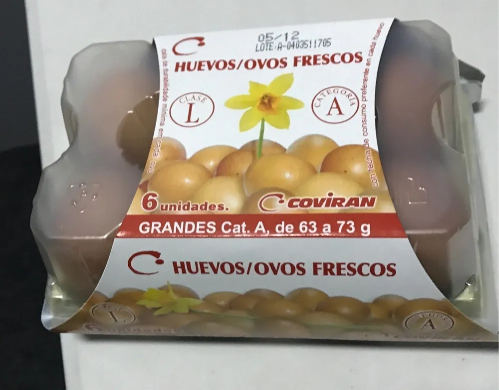 Huevos frescos grandes