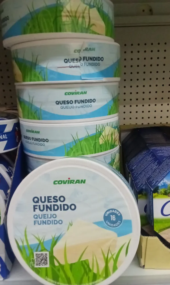 queso fundido en porciones