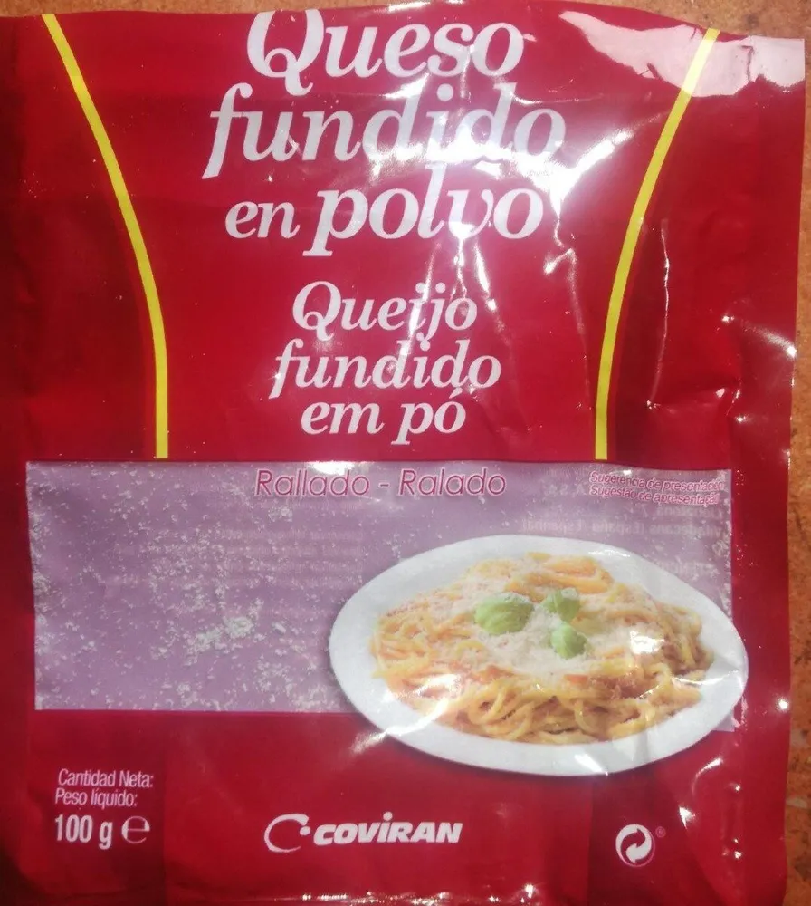 Queso fundido en polvo