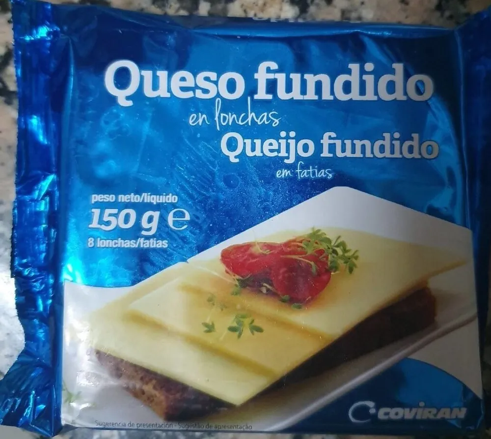 Queso fundido en lonchas