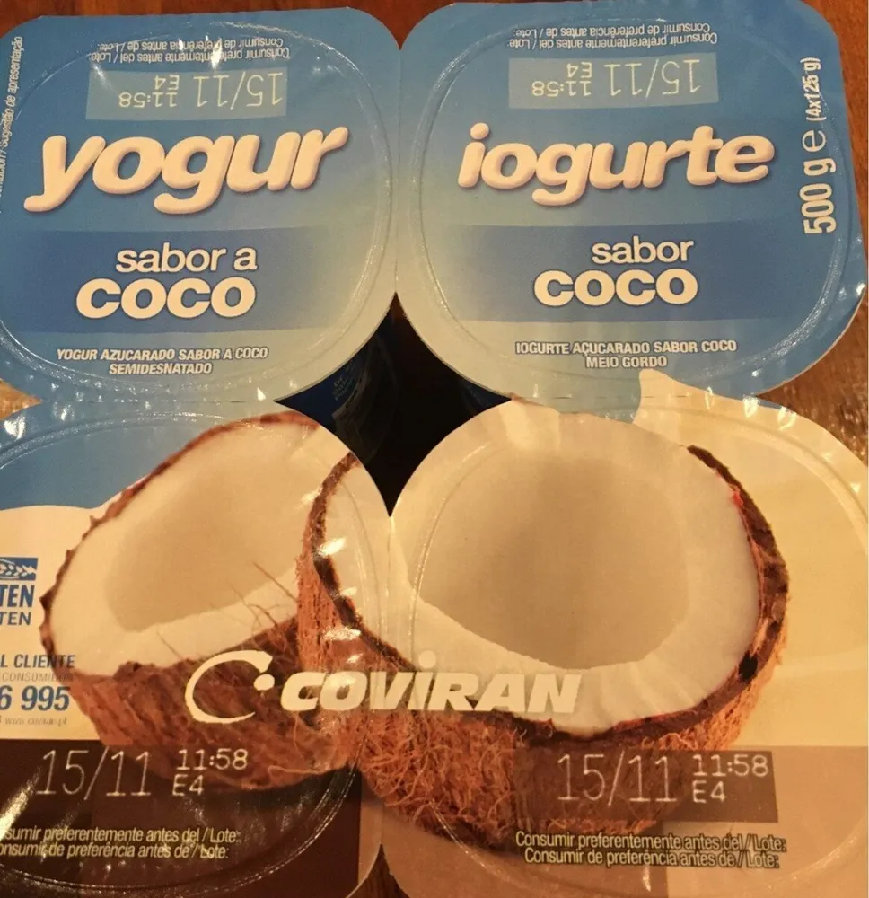 Yogur sabor a coco