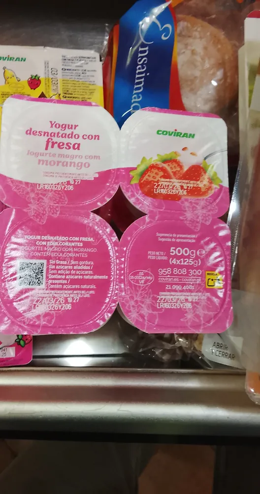 yogur desnatado fresa coviran