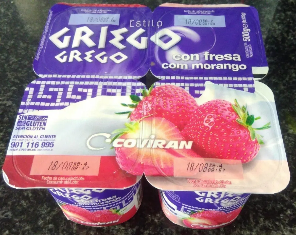 Yogurt griego fresa