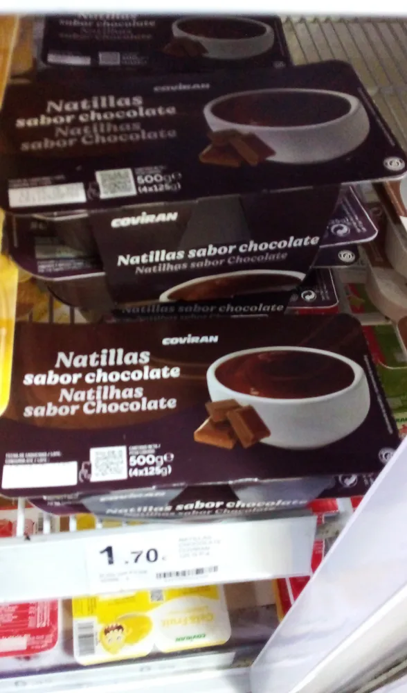 natillas sabor chocolate