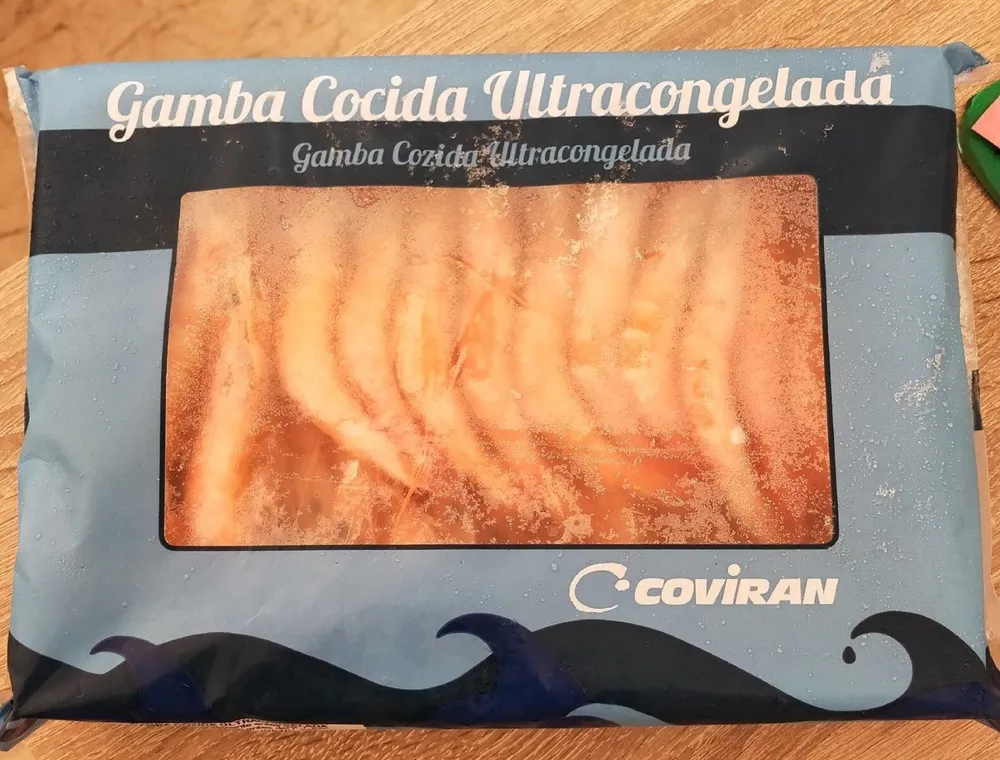 Gamba cocida ultracongelada