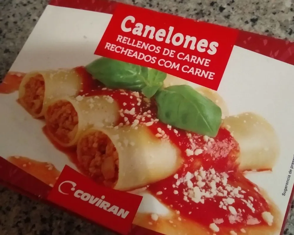 Canelones rellenos de carne
