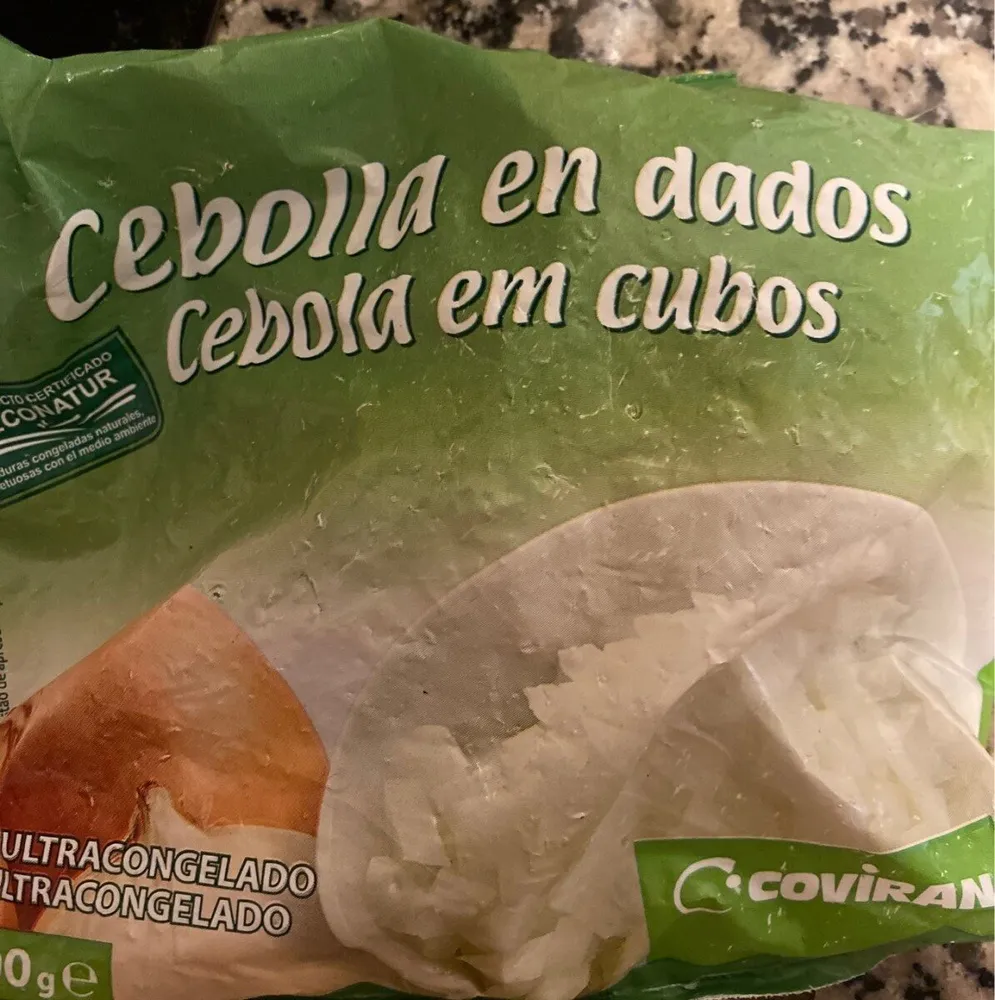 Cebolla en cubos