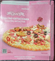Pizza al horno 4 estaciones