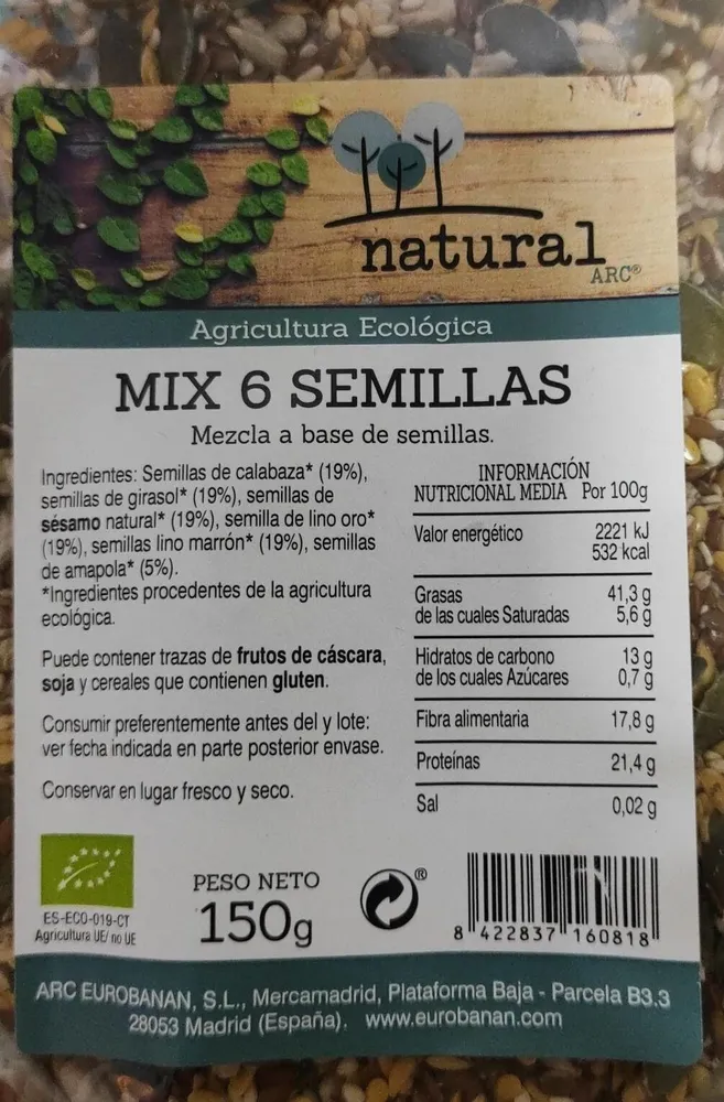 Mix 6 semillas