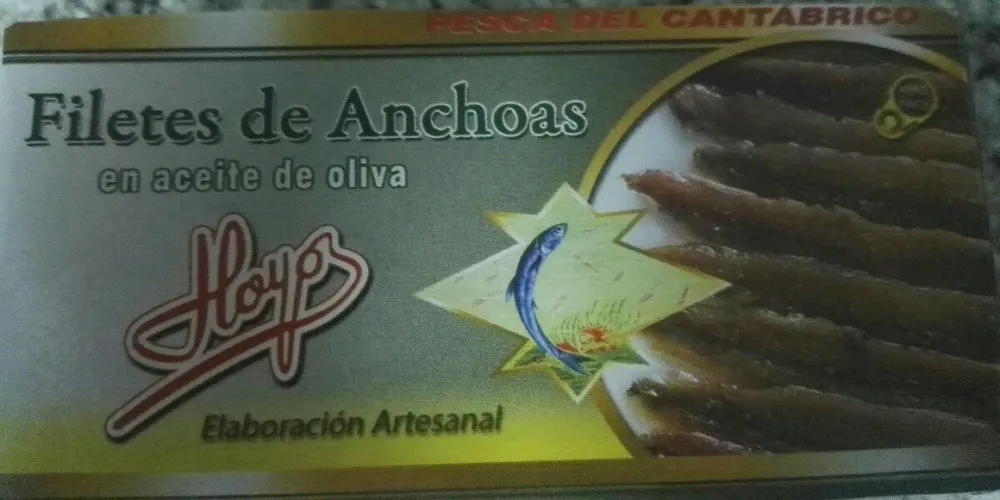 Filetes de anchoas en aceite de oliva