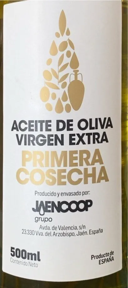 Aceite de oliva virgen extra primera cosecha