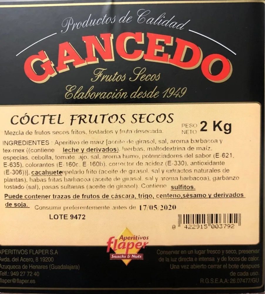Coctel frutos secos