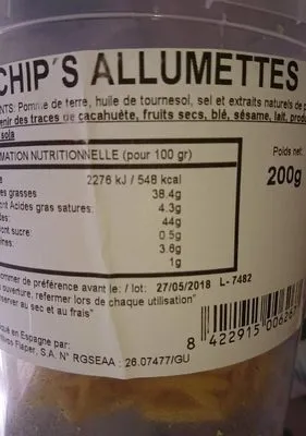 Chips allumettes