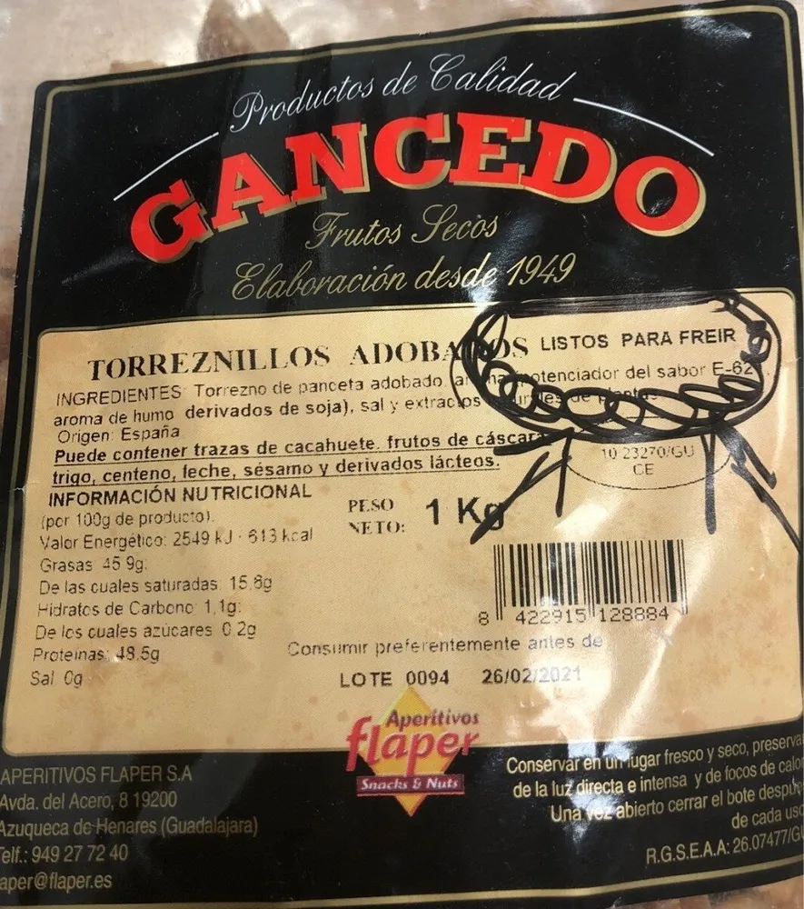 Torreznillos adobados