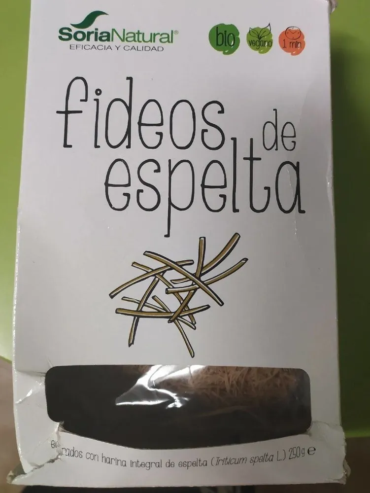 Fideos de espelta