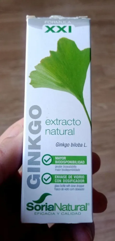 Ginkgo extracto natural